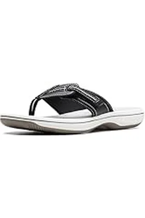 Clarks Brinkley Jazz Flip Flop, dam, Svart syntetisk, 38 EU
