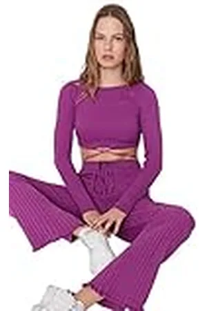 Trendyol Dam dam vanligt stickat tvådelat set koordinerad outfit, , M (förpackning med 2), , M