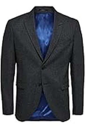SELECTED Herr Slhslim-leediver Dk Grey Strc Blz B Noos Blazer