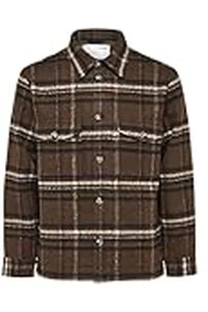 SELECTED Shacket rutig, , S