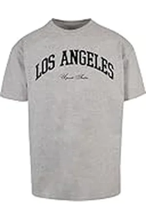 Mister Tee Upscale unisex T-shirt L.A. College Oversize Tee T-shirt med tryck, överdimensionerad passform, streetwear, , 3XL