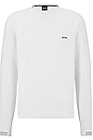 HUGO BOSS Herrar Rolet stickad kläder, vit 100, 3XL