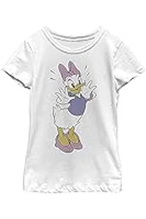Disney Karaktärer klassisk vintage tusensköna flicka solid crew t-shirt, , XS