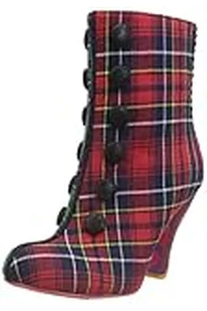 Irregular Choice Oregelbundet val kvinnors mysig dryck ankelstövel, Röd grön, 36 EU