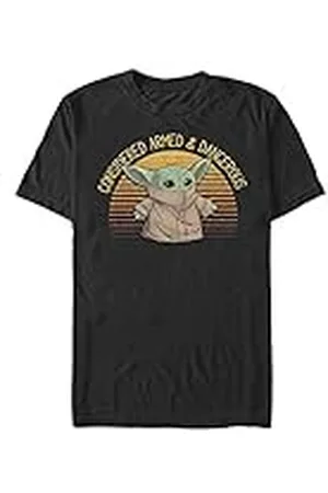 STAR WARS Unisex Sunset Cute Yoda ekologisk kortärmad t-shirt, , L, , L