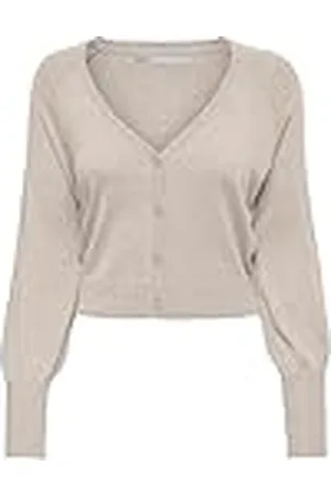 ONLY Dam, Onlana, liv, marinblå, L/S kofta, KNT tröja, pumice Stone/detalj: W. melange, XL