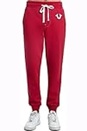 True Religion Klassisk logotyp för män Slim Fit jogger träningsbyxa