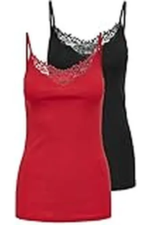 ONLY Dam Topp Onlkira Life Lace Singlet 2-pack Noos, , S