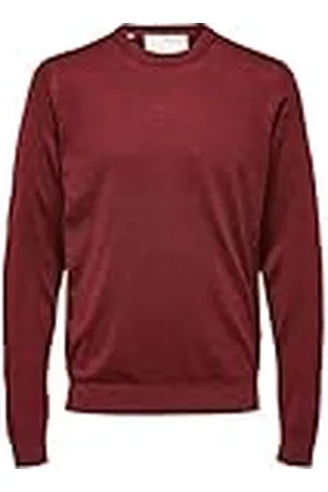 SELECTED Herr Slhtown Merino Coolmax Knit Crew B Noos tröja, , XXL