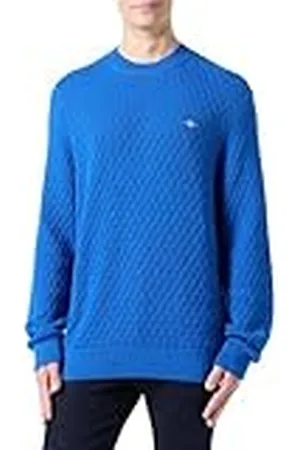 GANT Texturerad bomull C-hals, , S