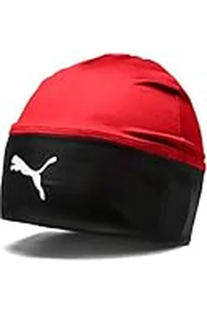 PUMA Herrliga beanie-mössa, röd -svart, one size