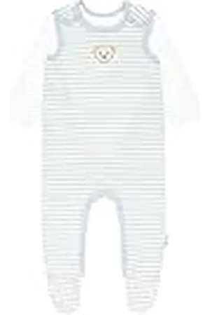 Steiff Unisex baby set sparkdräkt med fot + t-shirt långärmad pyjamas för småbarn, , 68 cm