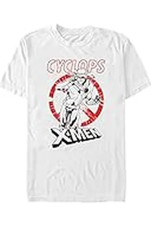Marvel Unisex X-men Cyclops röd svart ekologisk kortärmad T-shirt, , XXL