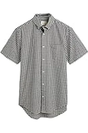 GANT Reg Poplin Gingham Ss skjorta VICHKARO kortärmad skjorta, , 3XL