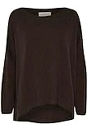 Part Two Kvinnors pullover lös passform båthals badärmar smal ärm insats, , XL