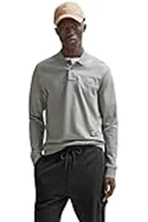 HUGO BOSS Passerby Slim Fit pikétröja för män av stretchbomull med logotypmärke, , S