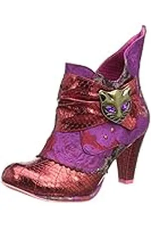 Irregular Choice Miaow Fashion ankelstövel, Q322 Red BV, Eur 39 (UK 6)