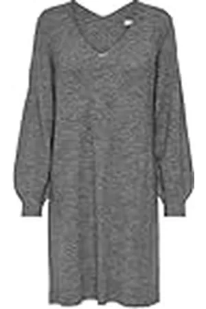 JACQUELINE DE YONG JdY JDYELANORA L/S V-hals klänning KNT NOOS-klänning, , S, , S