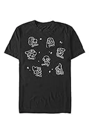 Disney Unisex Snow White Many Dwarves Organic kortärmad T-shirt, , L