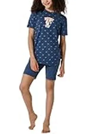 Schiesser Flickpyjamas kort häst värld pyjamasset, , 140, , 140 cm