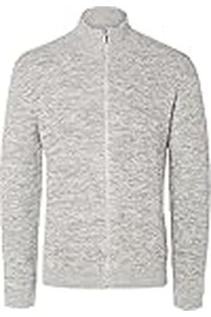 SELECTED SELETED HOMME Slhvince Ls Knit Bubble Full Zip Noos, , M