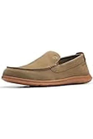 Clarks Mäns Flexway Step Moccasin, Olive Suede, 10,5 UK, , 45 EU