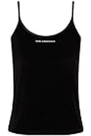 Karl Lagerfeld Kvinnors velour logotyp tank pyjamastopp, , S, , S