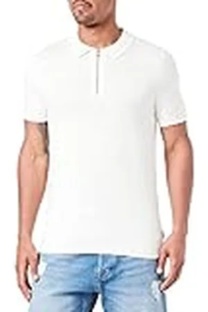 JACK & JONES Jjemil vårstickad polotröja med dragkedja för herr, , XL