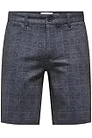 Only & Sons Onsmark 0209 Noos Chino rutiga shorts, blå klänning, XL herr, , XL