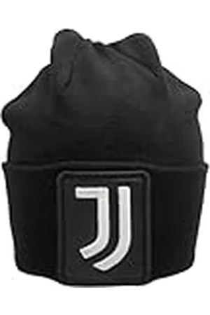 Juventus Skipper Hatt Stickad Slät Broderad Läderlapp 52% VI 30% PL 18% PA 133468, , one size
