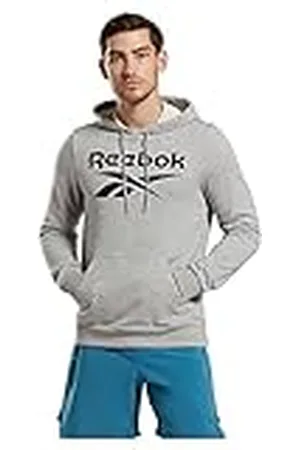 Reebok Långärmad tröja med stor logotyp för män, , 2XL, , XXL