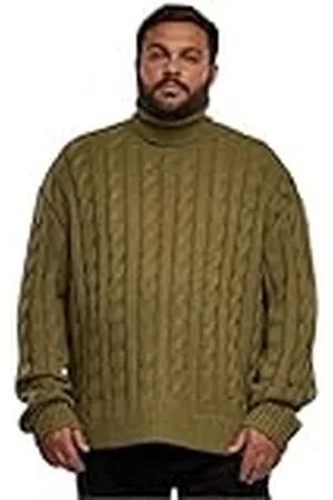 Urban classics Herr boxy roll neck tröja sweatshirt, , M