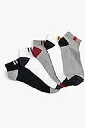 Koton Män Strip Detaljer Multicolor 5-Pack Bootie Socks Set, , One Size
