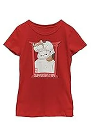 Disney Big Hero Six Series Supportive Type Girls Solid Crew T-shirt, , XS