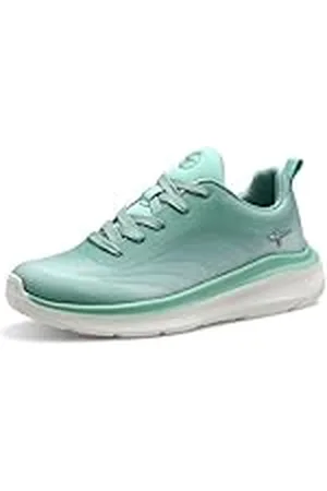 Tamaris Comfort dam platta sportiga veganska sneakers, mynta grön, 37 EU, , 37 EU