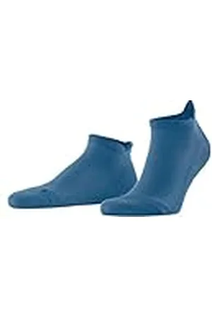 Falke Unisex, Cool Kick sneakers, sneakerstrumpor, ventilerande, snabbtorkande material, lätt stoppning, plyschsula, kylande platt söm på fotspets, sportig, enfärgad, bekväm, 1 par, Blå (Nautical