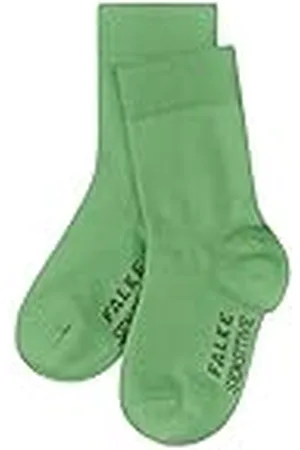 Falke Unisex babystrumpor Sensitive B SO bomull med komfortlinning 1 par, (Lizzard Green 7486), 62–68, , 62-68