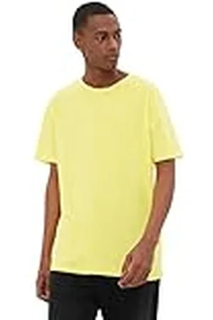Trendyol Man herrkläder normal enkel rund hals stickad t-shirt, , M