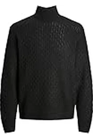 JACK & JONES Bestseller A/S Herr Jorcosy Knit Cable High Neck stickad tröja, , XXL