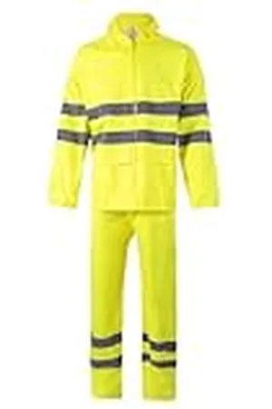 Velilla 189; tvådelad regndräkt; Fluor gul färg; storlek 3XL, , 3XL