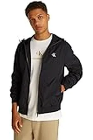 Calvin Klein CK JEANS Herr NYLON HOODED WINDBREAKER J30J327254 Jacka, Svart (Svart (Ck Black), L, , L