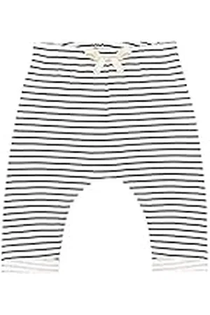 Petit Bateau Barnbyxor för barn, Vit/blå, 6 månader