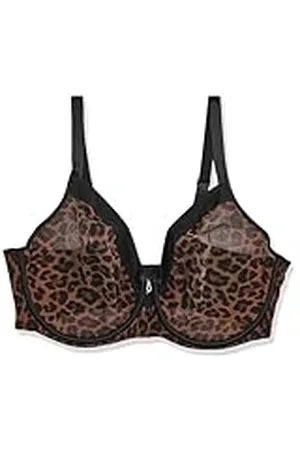 CURVY COUTURE Dam Sheer Mesh Full täckning ofodrad bygel, sexig stödjande plusstorlek, genomskinliga behåar, , 85C