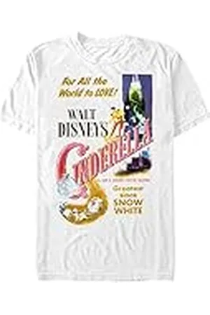 Disney Unisex vintage askungen affisch ekologisk kortärmad t-shirt, , M, , M