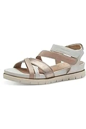 Tamaris Dam komfort 8-88711-42 596 ros kam kilplatå bekväm multibredd vardagssko festlig eleganta platta sandaler, 37 EU bred, , 37 EU Weit