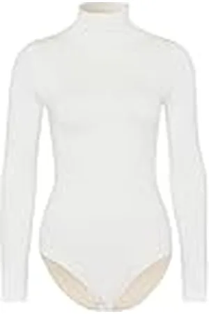 Falke Dam Rich Cotton Body bomull svart vit många andra färger dambody elegant långärmad utan mönster sömlös med ståkrage 1 styck, , M