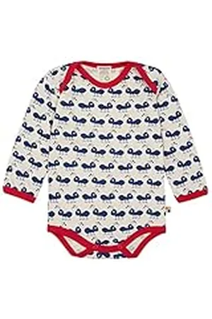 loud + proud Unisex baby body långärmad med myrrtryck GOTS certifierad T-shirt, , 50/56 cm