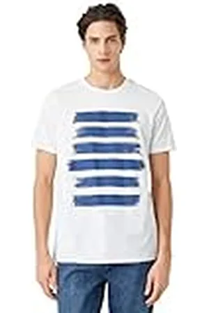 Koton T-shirt med tryck med rund hals, , S