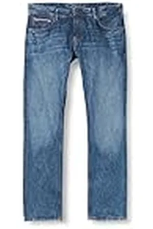 Hackett Herr röda selvedge byxor, , 44 SE