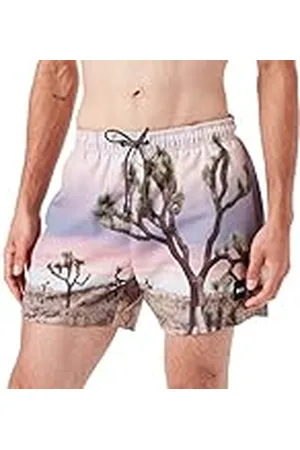 HUGO BOSS Herr Springfish badshorts av SEAQUAL™ tyg med bergtryck, , S